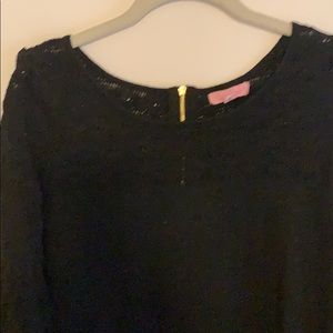 Lilly Pulitzer black sparkle sweater